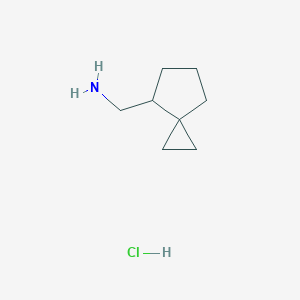 molecular formula C8H16ClN B2975882 {Spiro[2.4]heptan-4-yl}methanamine hydrochloride CAS No. 2044713-87-1