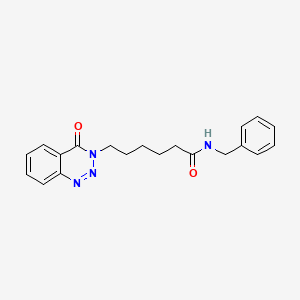 molecular formula C20H22N4O2 B2975884 N-benzyl-6-(4-oxobenzo[d][1,2,3]triazin-3(4H)-yl)hexanamide CAS No. 440330-82-5