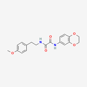 molecular formula C19H20N2O5 B2975889 N1-(2,3-dihydrobenzo[b][1,4]dioxin-6-yl)-N2-(4-methoxyphenethyl)oxalamide CAS No. 899956-38-8