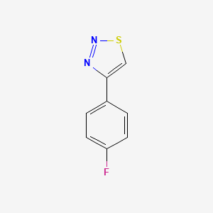 molecular formula C8H5FN2S B2975892 4-(4-Fluorophenyl)-1,2,3-thiadiazole CAS No. 40788-81-6