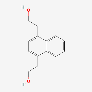 molecular formula C14H16O2 B2975895 2,2'-(1,4-Naphthalenediyl)bis(ethanol) CAS No. 74018-34-1