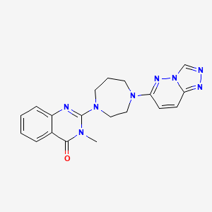 molecular formula C19H20N8O B2975900 2-(4-([1,2,4]triazolo[4,3-b]pyridazin-6-yl)-1,4-diazepan-1-yl)-3-methylquinazolin-4(3H)-one CAS No. 2310141-81-0