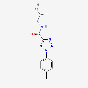 molecular formula C12H15N5O2 B2975906 N-(2-hydroxypropyl)-2-(p-tolyl)-2H-tetrazole-5-carboxamide CAS No. 1396799-16-8