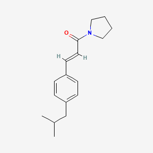 (2E)-3-[4-(2-methylpropyl)phenyl]-1-pyrrolidinylprop-2-en-1-one