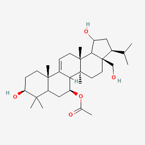 [(1R,3S,3Ar,5aS,6S,9S,11aS,13aR)-1,9-dihydroxy-3a-(hydroxymethyl)-5a,8,8,11a,13a-pentamethyl-3-propan-2-yl-1,2,3,4,5,5b,6,7,7a,9,10,11,13,13b-tetradecahydrocyclopenta[a]chrysen-6-yl] acetate