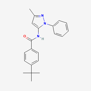 4-(tert-butyl)-N-(3-methyl-1-phenyl-1H-pyrazol-5-yl)benzamide