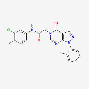 N-(3-chloro-4-methylphenyl)-2-[1-(2-methylphenyl)-4-oxopyrazolo[3,4-d]pyrimidin-5-yl]acetamide