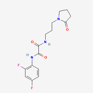 N1-(2,4-difluorophenyl)-N2-(3-(2-oxopyrrolidin-1-yl)propyl)oxalamide