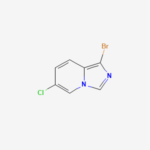 molecular formula C7H4BrClN2 B2976014 1-Bromo-6-chloroimidazo[1,5-a]pyridine CAS No. 1909309-88-1