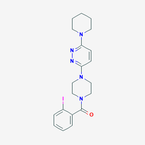 (2-Iodophenyl)(4-(6-(piperidin-1-yl)pyridazin-3-yl)piperazin-1-yl)methanone