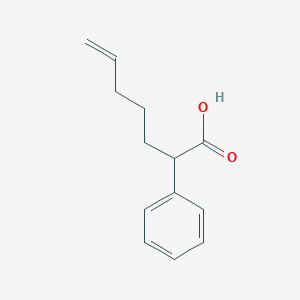 molecular formula C13H16O2 B2976078 2-Phenylhept-6-enoic acid CAS No. 115420-26-3