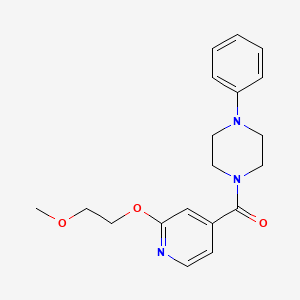 (2-(2-Methoxyethoxy)pyridin-4-yl)(4-phenylpiperazin-1-yl)methanone