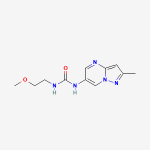 1-(2-Methoxyethyl)-3-(2-methylpyrazolo[1,5-a]pyrimidin-6-yl)urea