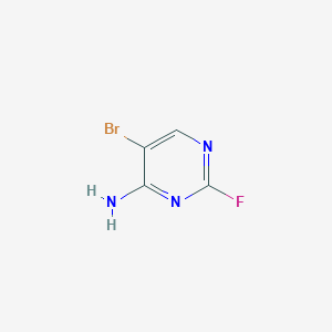 molecular formula C4H3BrFN3 B2976191 5-Bromo-2-fluoropyrimidin-4-amine CAS No. 2010226-91-0