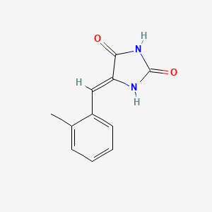 molecular formula C11H10N2O2 B2976192 (5Z)-5-(2-甲基亚甲基)咪唑烷-2,4-二酮 CAS No. 115280-70-1