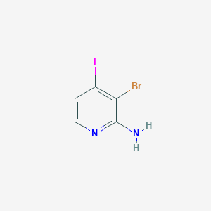 molecular formula C5H4BrIN2 B2976196 2-Amino-3-bromo-4-iodopyridine CAS No. 1240620-44-3