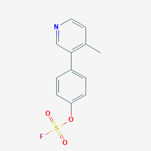 molecular formula C12H10FNO3S B2976200 3-(4-Fluorosulfonyloxyphenyl)-4-methylpyridine CAS No. 2411286-12-7