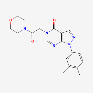 1-(3,4-Dimethylphenyl)-5-(2-morpholin-4-yl-2-oxoethyl)pyrazolo[3,4-d]pyrimidin-4-one