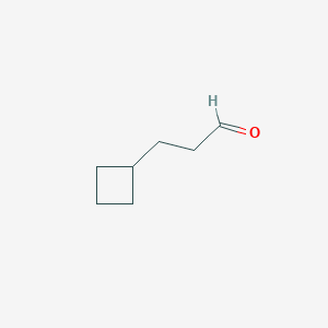 molecular formula C7H12O B2976244 3-Cyclobutylpropanal CAS No. 18543-43-6