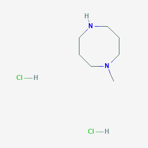 molecular formula C7H18Cl2N2 B2976245 1-Methyl-1,5-diazocane dihydrochloride CAS No. 2230807-86-8