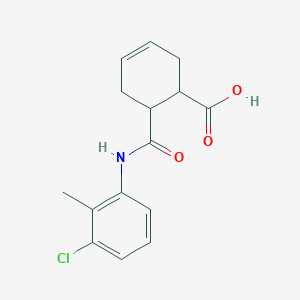 molecular formula C15H16ClNO3 B2976249 6-[(3-Chloro-2-methylphenyl)carbamoyl]cyclohex-3-ene-1-carboxylic acid CAS No. 196934-80-2
