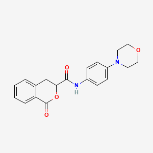 molecular formula C20H20N2O4 B2976258 N-[4-(morpholin-4-yl)phenyl]-1-oxo-3,4-dihydro-1H-isochromene-3-carboxamide CAS No. 875616-87-8