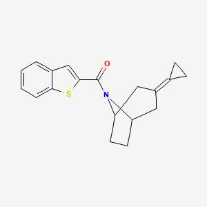 molecular formula C19H19NOS B2976264 8-(1-Benzothiophene-2-carbonyl)-3-cyclopropylidene-8-azabicyclo[3.2.1]octane CAS No. 2191213-09-7