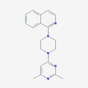 molecular formula C19H21N5 B2976272 1-[4-(2,6-Dimethylpyrimidin-4-yl)piperazin-1-yl]isoquinoline CAS No. 2415552-78-0