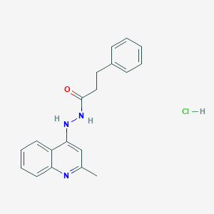 N'-(2-Methylquinolin-4-yl)-3-phenylpropanehydrazide;hydrochloride