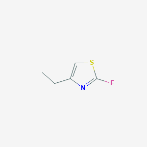 molecular formula C5H6FNS B2976277 4-Ethyl-2-fluoro-1,3-thiazole CAS No. 1823052-07-8