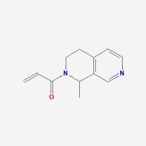 molecular formula C12H14N2O B2976304 1-(1-Methyl-3,4-dihydro-1H-2,7-naphthyridin-2-yl)prop-2-en-1-one CAS No. 2305441-48-7