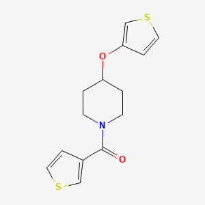 4-(thiophen-3-yloxy)-1-(thiophene-3-carbonyl)piperidine