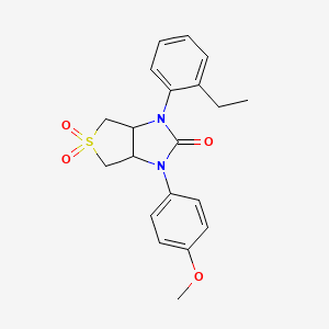 1-(2-ethylphenyl)-3-(4-methoxyphenyl)tetrahydro-1H-thieno[3,4-d]imidazol-2(3H)-one 5,5-dioxide