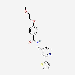 4-(2-methoxyethoxy)-N-((2-(thiophen-2-yl)pyridin-4-yl)methyl)benzamide