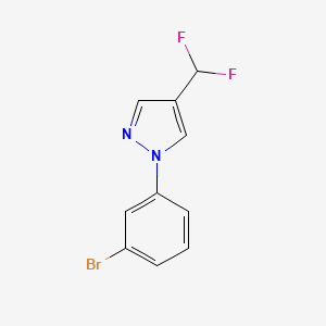 molecular formula C10H7BrF2N2 B2976326 1-(3-Bromophenyl)-4-(difluoromethyl)pyrazole CAS No. 2248374-23-2
