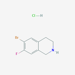 6-Bromo-7-fluoro-1,2,3,4-tetrahydroisoquinoline;hydrochloride
