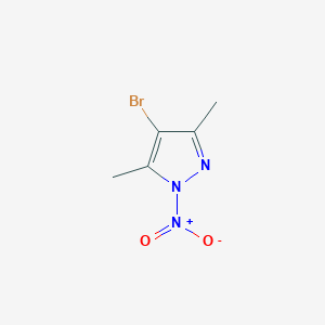 molecular formula C5H6BrN3O2 B2976331 4-bromo-3,5-dimethyl-1-nitro-1H-pyrazole CAS No. 70951-93-8