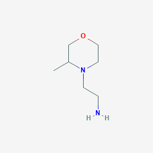 molecular formula C7H16N2O B2976337 2-(3-Methylmorpholin-4-yl)ethan-1-amine CAS No. 1154940-86-9