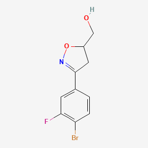 [3-(4-Bromo-3-fluoro-phenyl)-4,5-dihydro-isoxazol-5-yl]-methanol