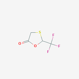 molecular formula C4H3F3O2S B2976378 2-(三氟甲基)-1,3-氧硫杂环戊烷-5-酮 CAS No. 79413-31-3