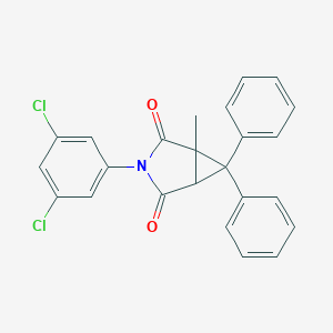 molecular formula C24H17Cl2NO2 B297639 3-(3,5-Dichlorophenyl)-1-methyl-6,6-diphenyl-3-azabicyclo[3.1.0]hexane-2,4-dione 