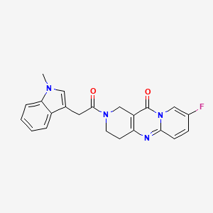 8-fluoro-2-(2-(1-methyl-1H-indol-3-yl)acetyl)-3,4-dihydro-1H-dipyrido[1,2-a:4',3'-d]pyrimidin-11(2H)-one