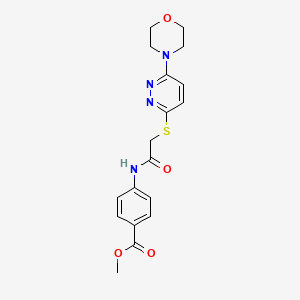 Methyl 4-(2-((6-morpholinopyridazin-3-yl)thio)acetamido)benzoate