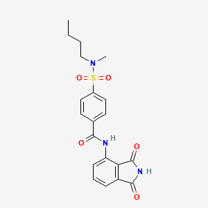 4-[butyl(methyl)sulfamoyl]-N-(1,3-dioxoisoindol-4-yl)benzamide