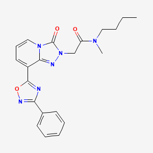 N-butyl-N-methyl-2-(3-oxo-8-(3-phenyl-1,2,4-oxadiazol-5-yl)-[1,2,4]triazolo[4,3-a]pyridin-2(3H)-yl)acetamide