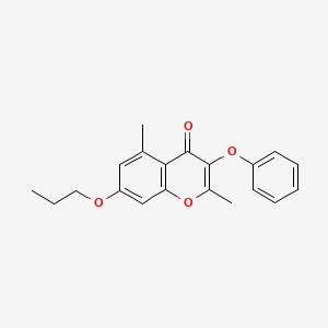 molecular formula C20H20O4 B2976409 2,5-dimethyl-3-phenoxy-7-propoxy-4H-chromen-4-one CAS No. 315233-36-4