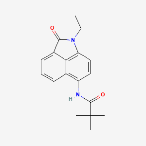 molecular formula C18H20N2O2 B2976411 N-(1-ethyl-2-oxo-1,2-dihydrobenzo[cd]indol-6-yl)pivalamide CAS No. 392236-65-6