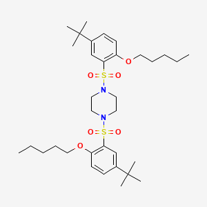 1,4-Bis[5-tert-butyl-2-(pentyloxy)benzenesulfonyl]piperazine