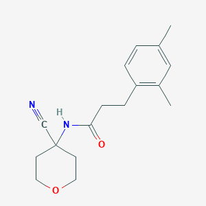 molecular formula C17H22N2O2 B2976429 N-(4-cyanooxan-4-yl)-3-(2,4-dimethylphenyl)propanamide CAS No. 1355520-71-6