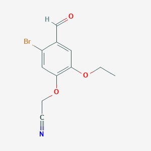 (5-Bromo-2-ethoxy-4-formylphenoxy)acetonitrile